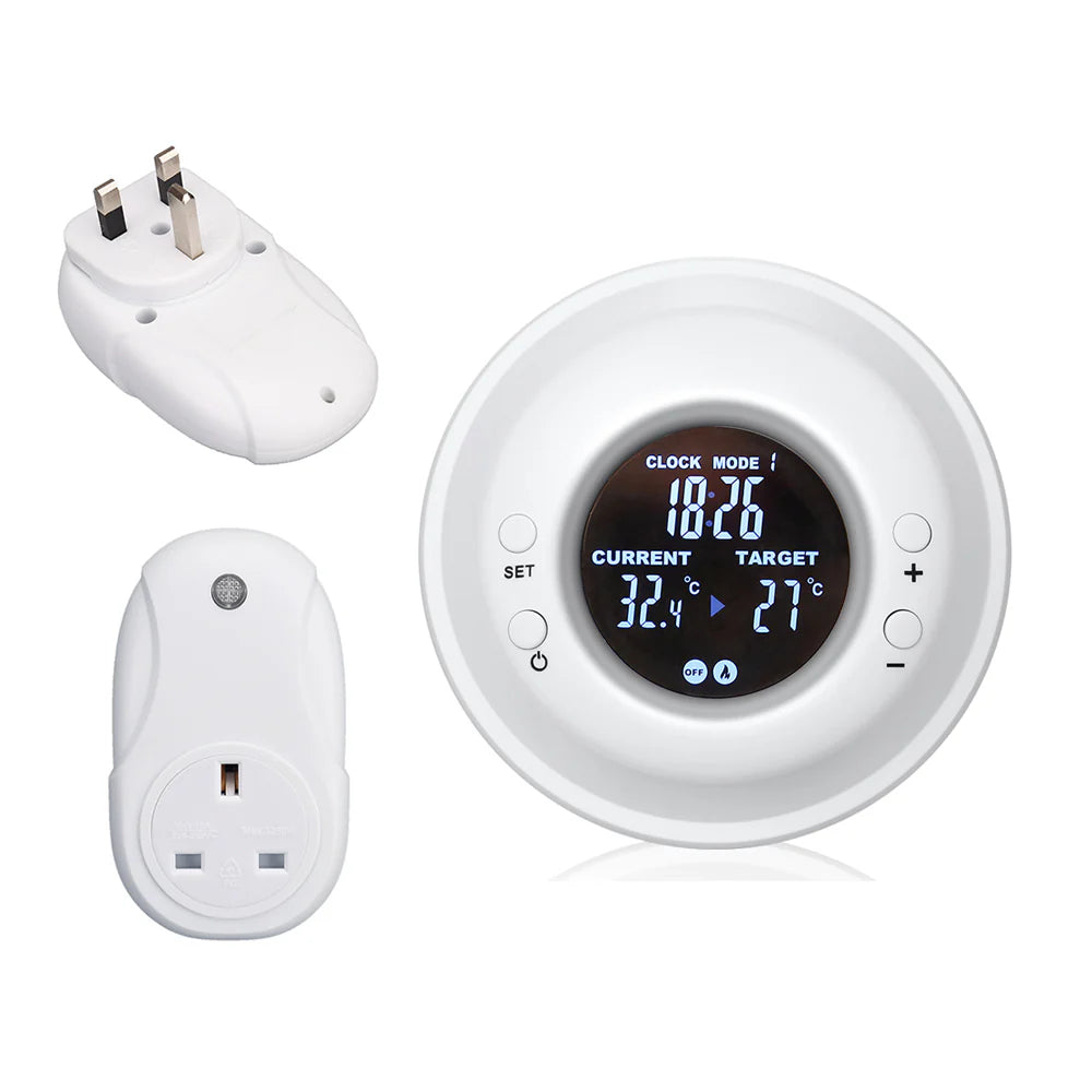 Ener-j IH1040 RF Thermostat for Infrared heating panel wih UK Plug, Max 3680W