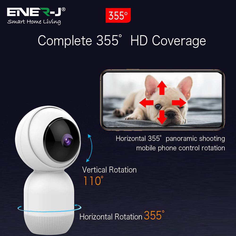 Ener-j IPC1020 Smart WiFi Indoor IP Camera with Auto Tracker