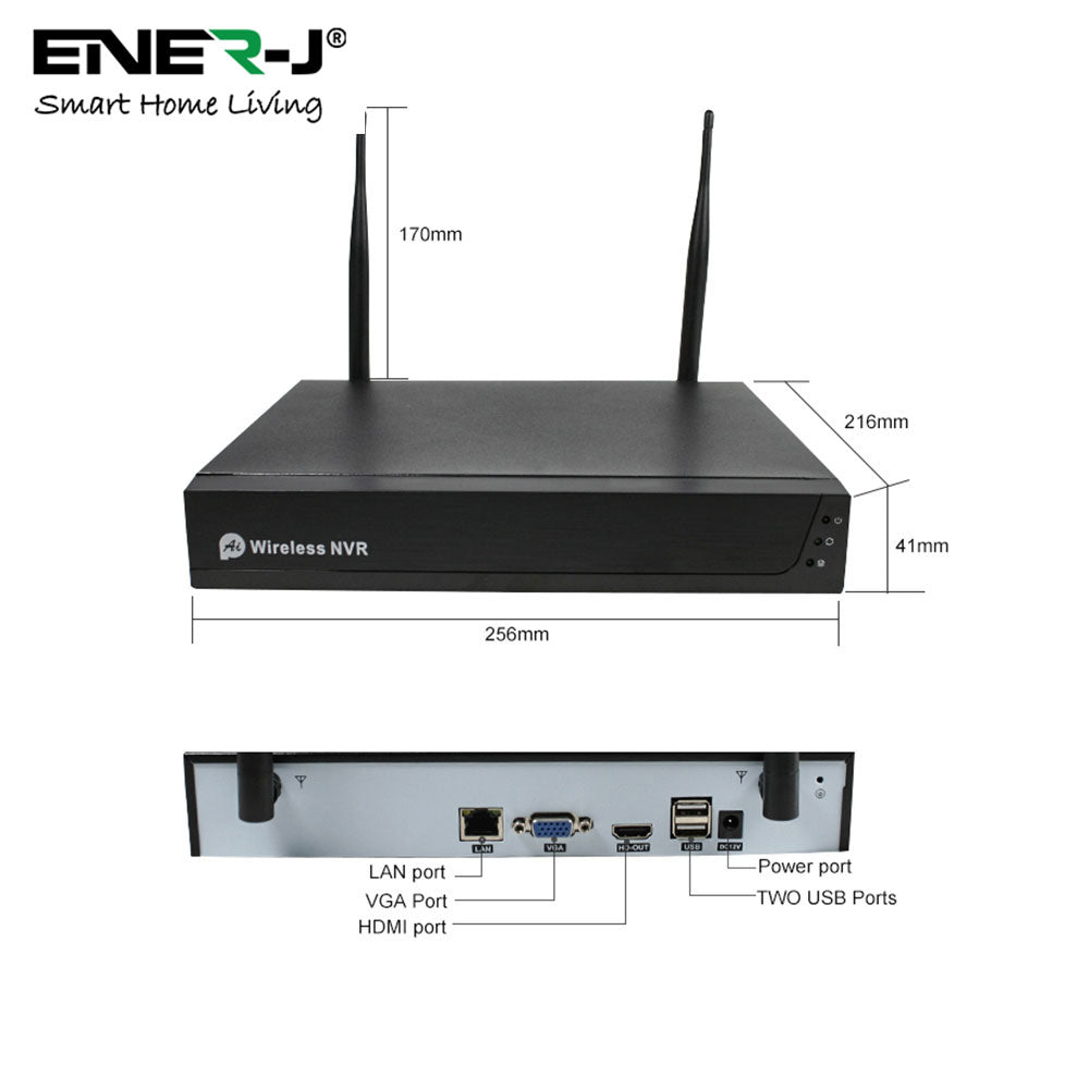 Ener-j IPC1030 WiFi NVR kit(8ch wireless NVR+4pc wireless camera) 2.0MP-1080P