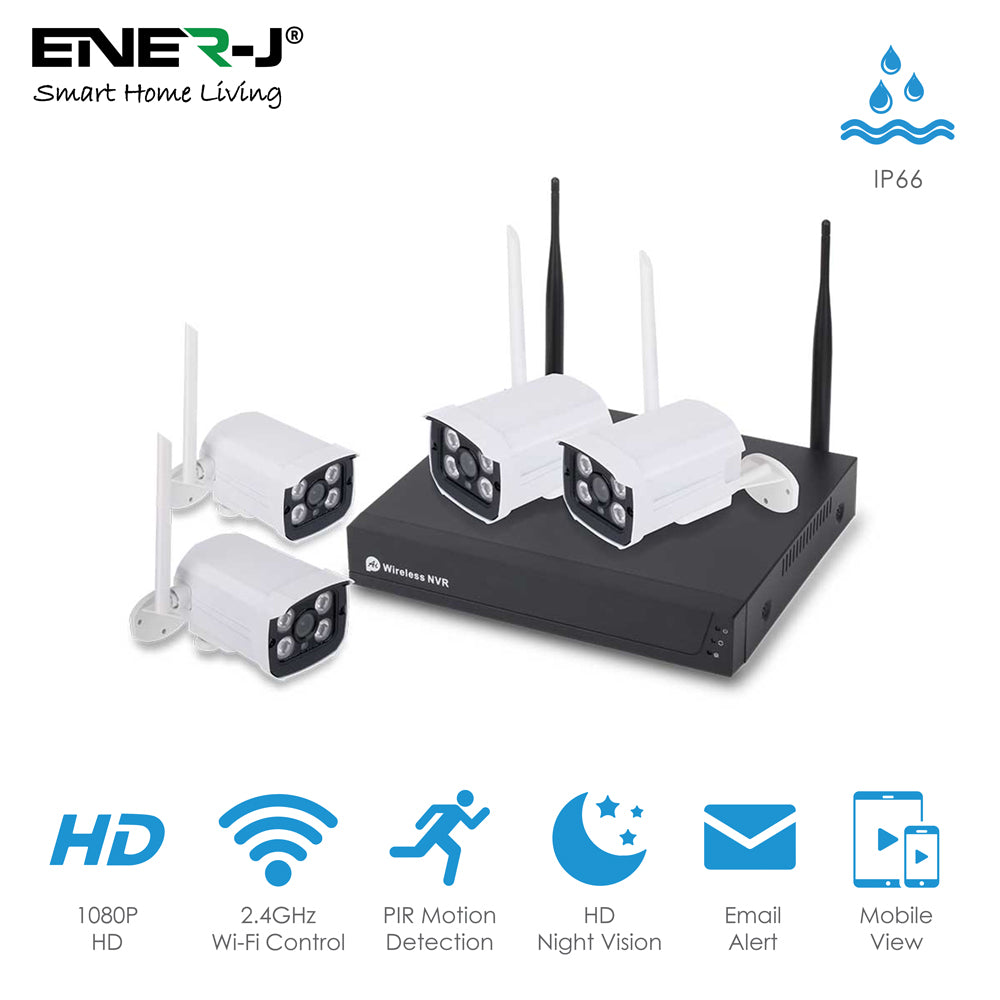 Ener-j IPC1030 WiFi NVR kit(8ch wireless NVR+4pc wireless camera) 2.0MP-1080P