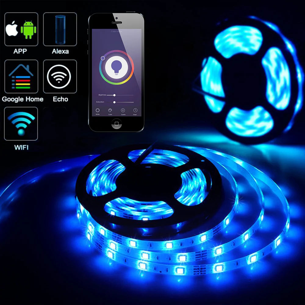 Ener-j SHA5212X Smart WiFi RGB LED Strip Plug and Play Kit 12V, 5 meters, IP65