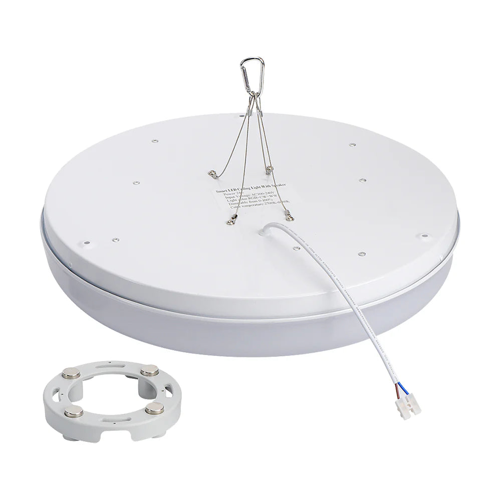 Ener-j SHA5261 WiFi Ceiling Lights 24W, RGB+W+WW, Dimmable with Bluetooth Speaker