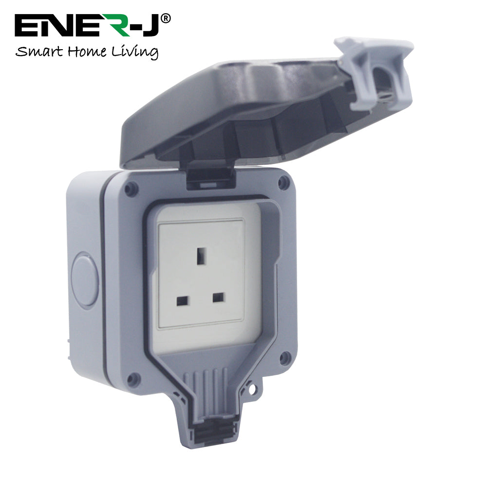 Ener-j SHA5303 Smart WiFi Waterproof Single Socket (IP55)