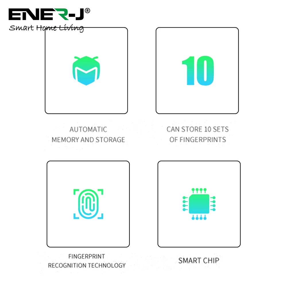 Ener-j SHA5304 Fingerprint Padlock