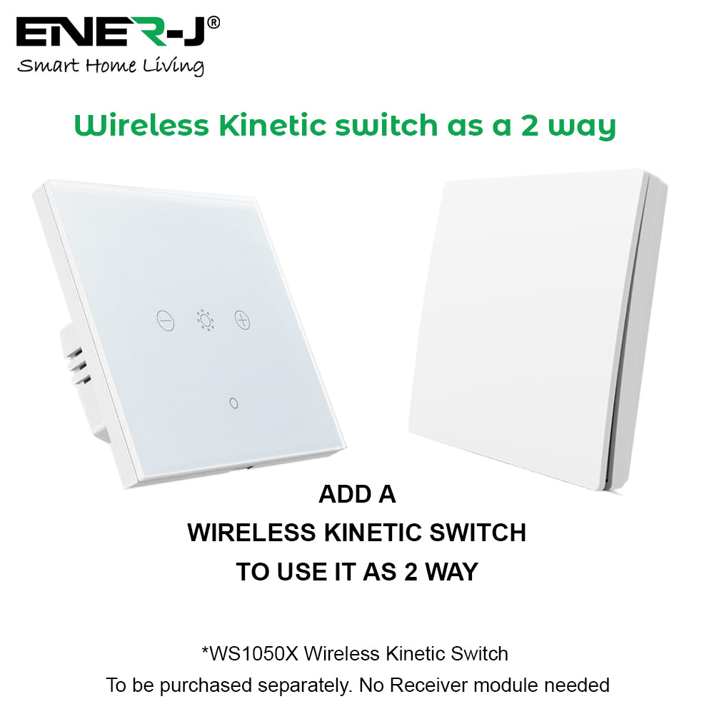 Ener-j SHA5339 Smart Touch Switch 1 Gang, Dimmable