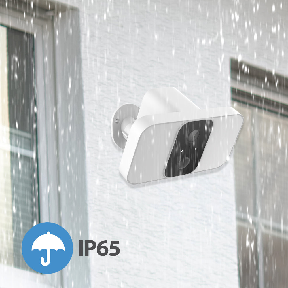 Ener-j SHA5344 Smart Wireless 1080P Battery Camera with Twin Floodlights, 10400mAh Batteries