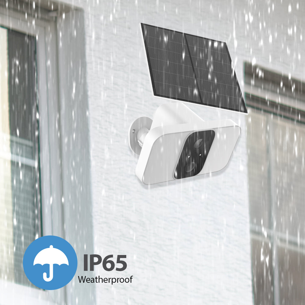 Ener-j SHA5345 5W Crystal cell Solar Panel with 3M charging cable, IP66 (Compatible with SHA5344 Battery Camera Floodlights)