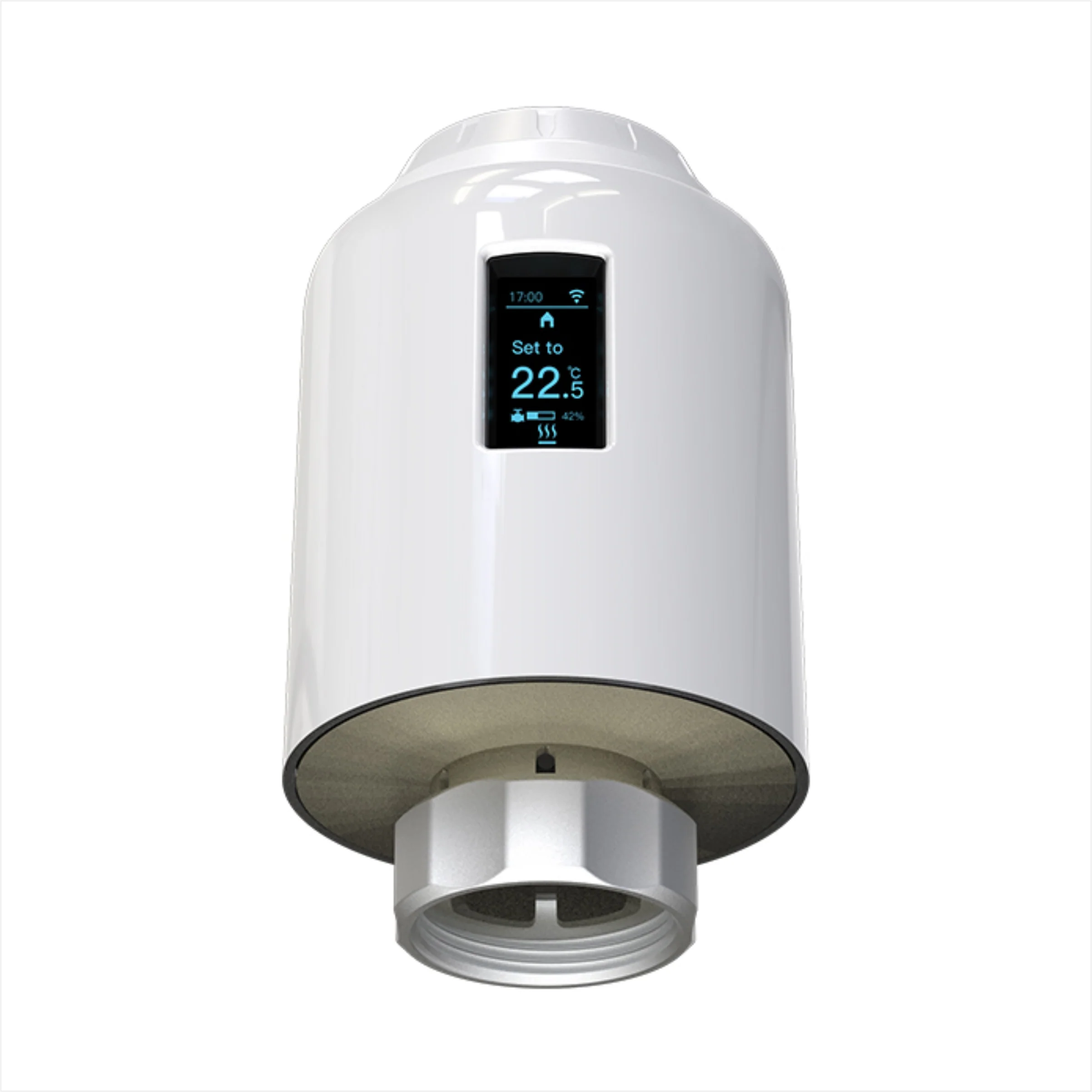Ener-j SHA5348-2 Smart Thermostatic Radiator Valve, No Hub Needed, APP & Voice Control Pack of 2