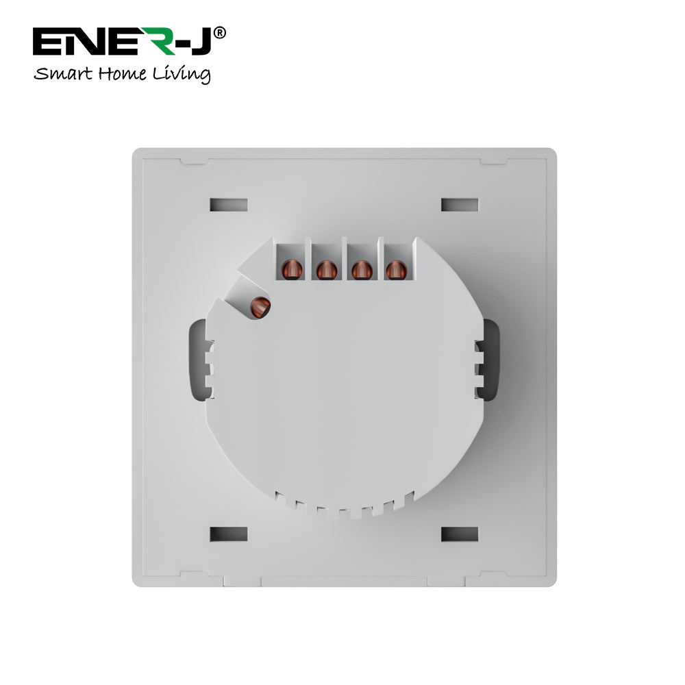 Ener-j SHA5351 1 Gang Smart Push Button Mechanical Light Switch, No Neutral Needed, APP & Voice Control
