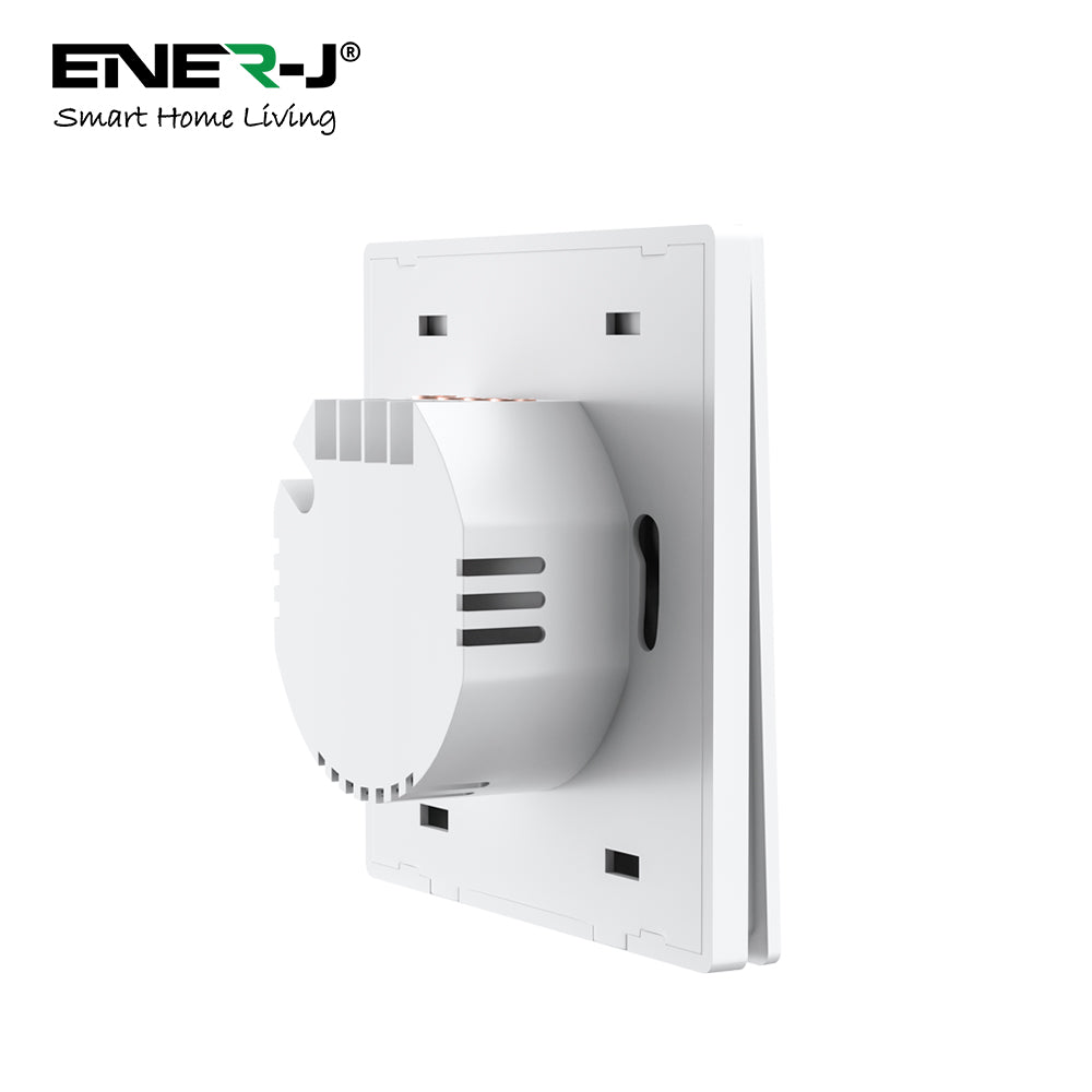 Ener-j SHA5351 1 Gang Smart Push Button Mechanical Light Switch, No Neutral Needed, APP & Voice Control