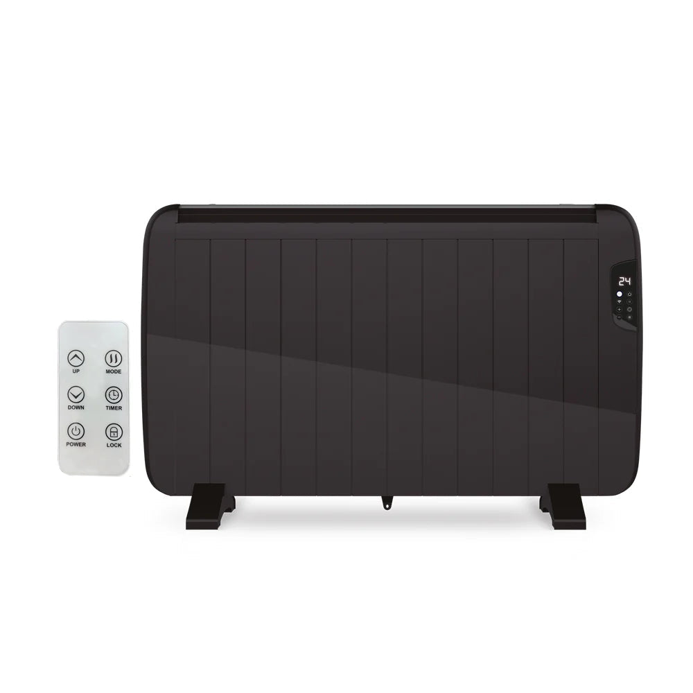 Ener-j SHA5355B Smart WiFi Radiator Heater 2000W, Black Body (1000x585x55mm)