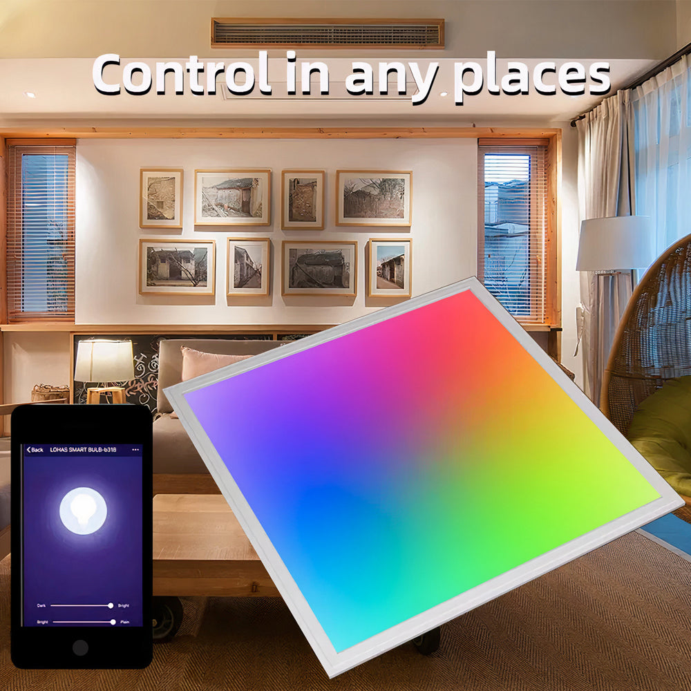 Ener-j SHA5356 600*600mm Smart RGB+CCT Backlit Panels 40W with remote, APP & Voice Control