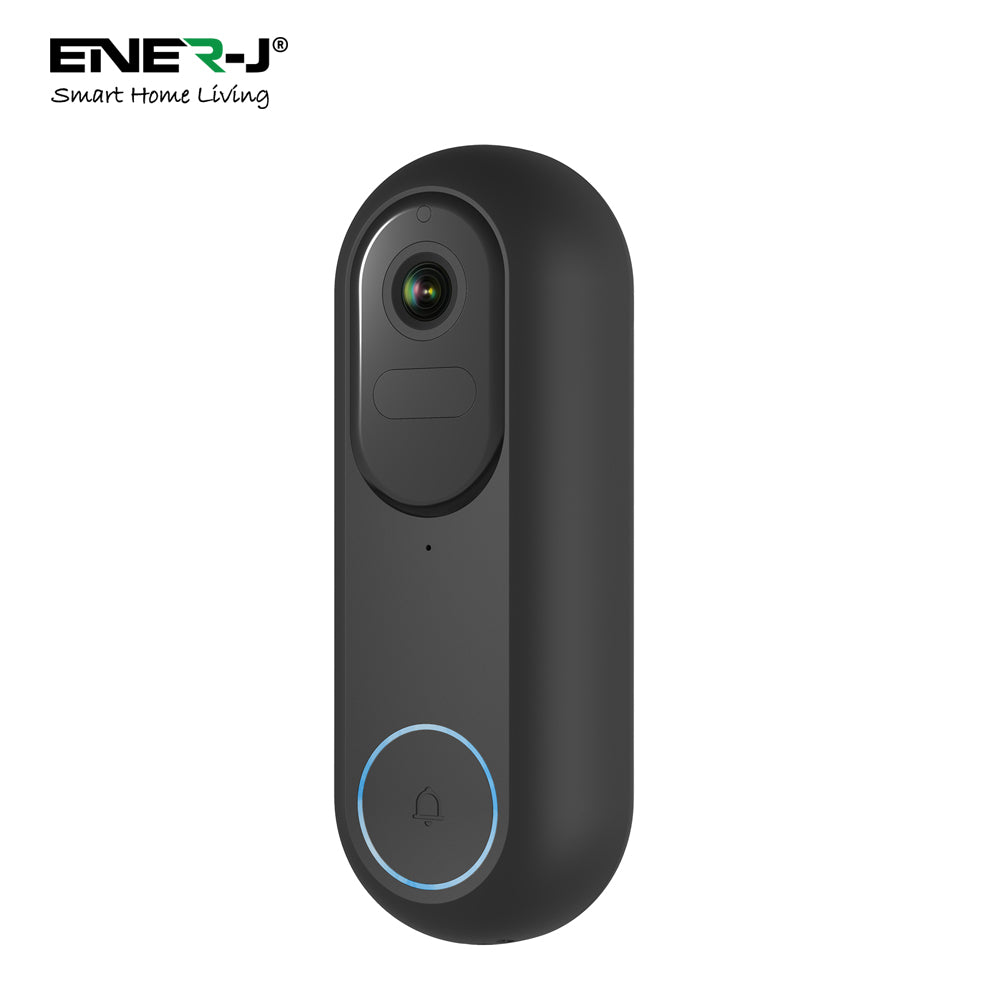Ener-j SHA5357 1080P Wired/Wireless Video Doorbell with 5200mah battery & USB Chime