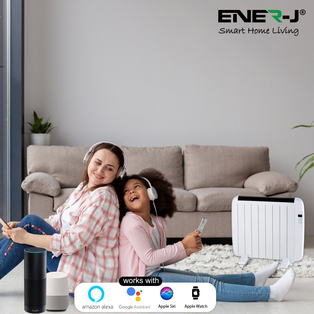 Ener-j SHA5360 Smart WiFi Radiator Heater 1200W, White Body (720x580x55mm)