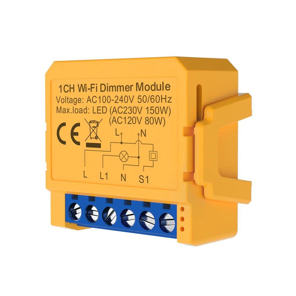 Ener-j SHA8008 Smart WiFi+BLE 1CH Light Switch Module (Max 1 x 150W). Dimmable