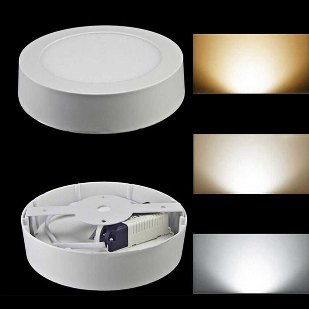 Ener-j T146 Surface LED Panel Round 6W 6000K Pack of 2