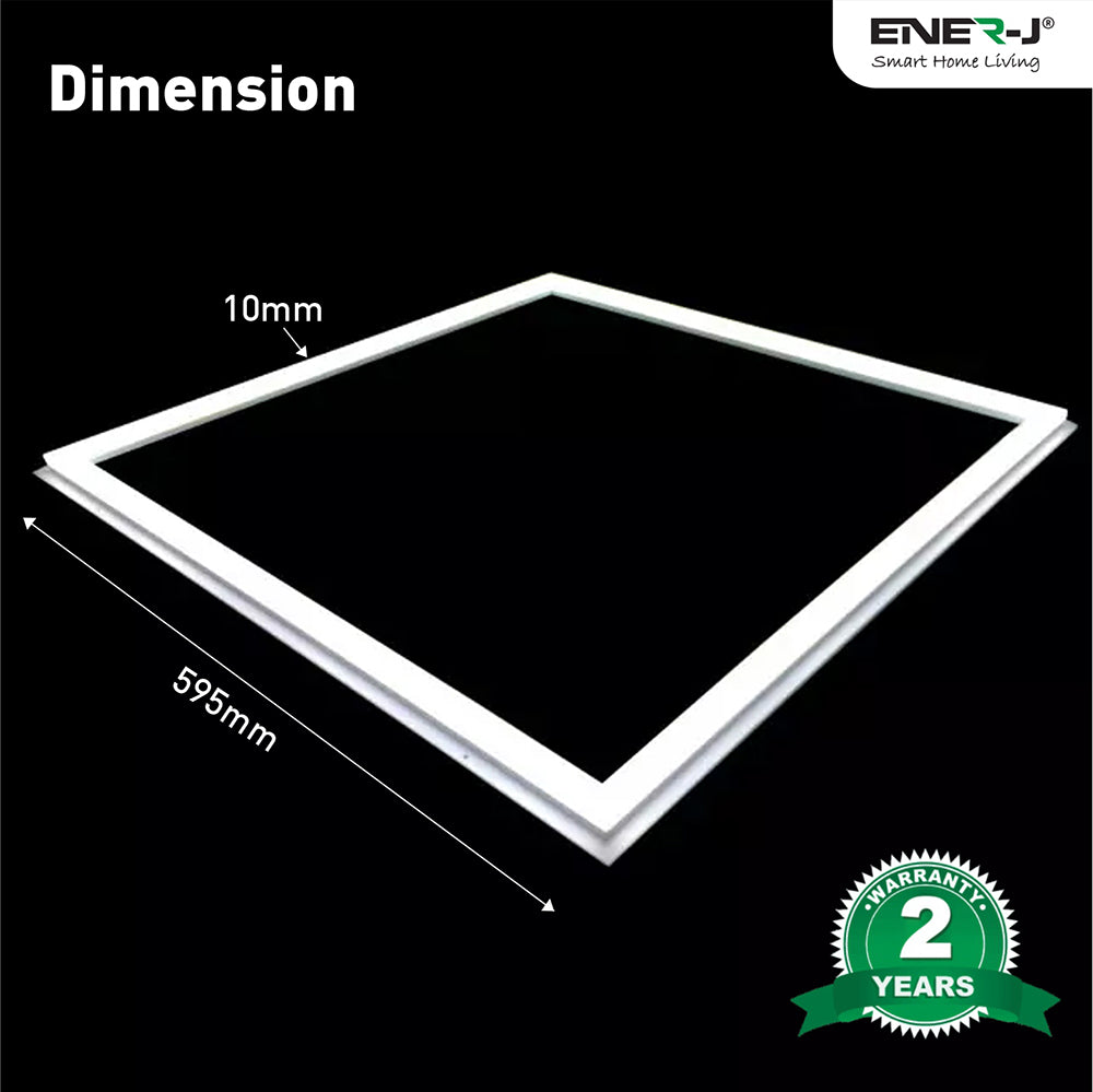 Ener-j T169 LED Borderline Panel 60x60 40W 4000 Lumens, 4000K Pack of 2