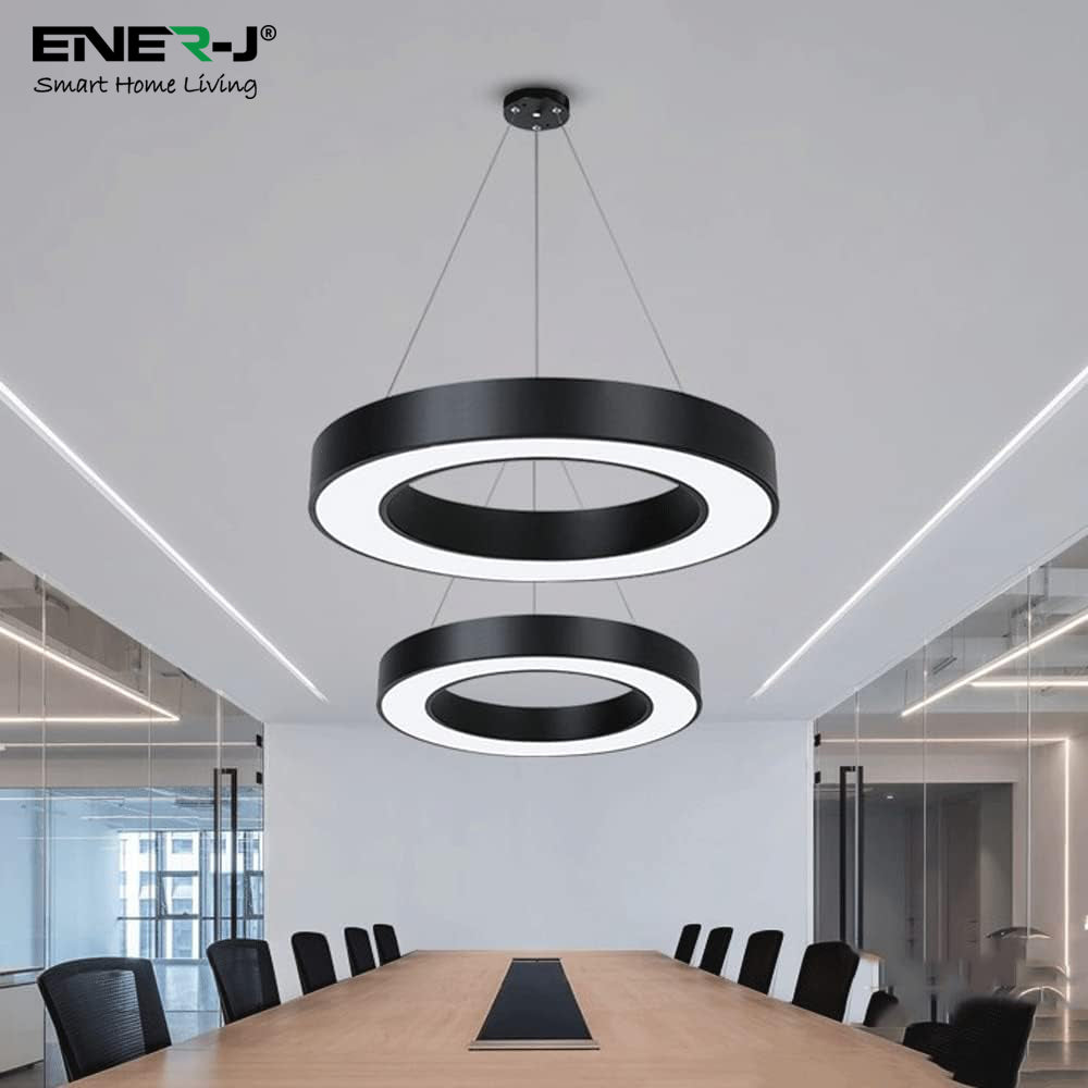 Ener-j T173 24W Hollow Round Pendant Light
