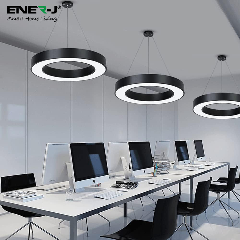 Ener-j T173 24W Hollow Round Pendant Light