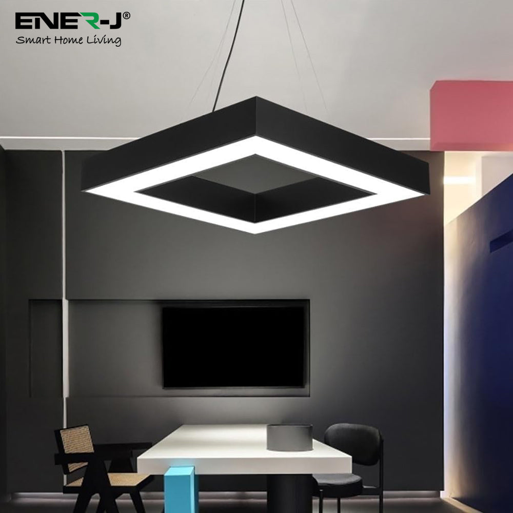 Ener-j T174 40W Hollow Square Pendant Light