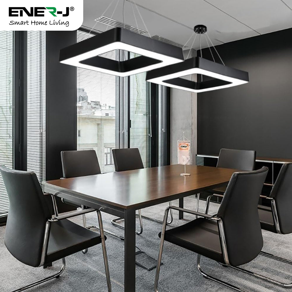 Ener-j T174 40W Hollow Square Pendant Light