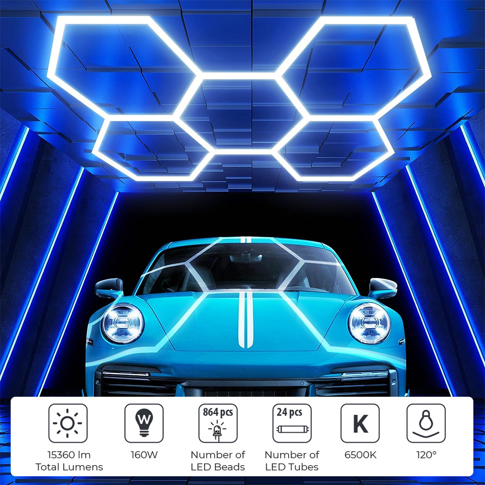 Ener-j T303 160W Car Showroom Light T5 Tubes, 6500K, 100-120lm/W