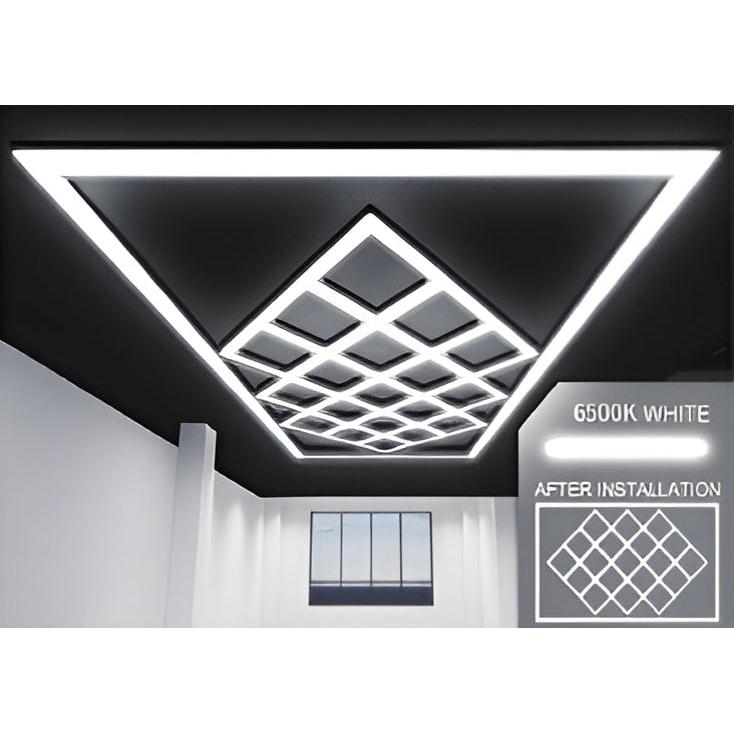 Ener-j T307 576W Designer Ceiling Lights with Frame (19 Diamonds and border)