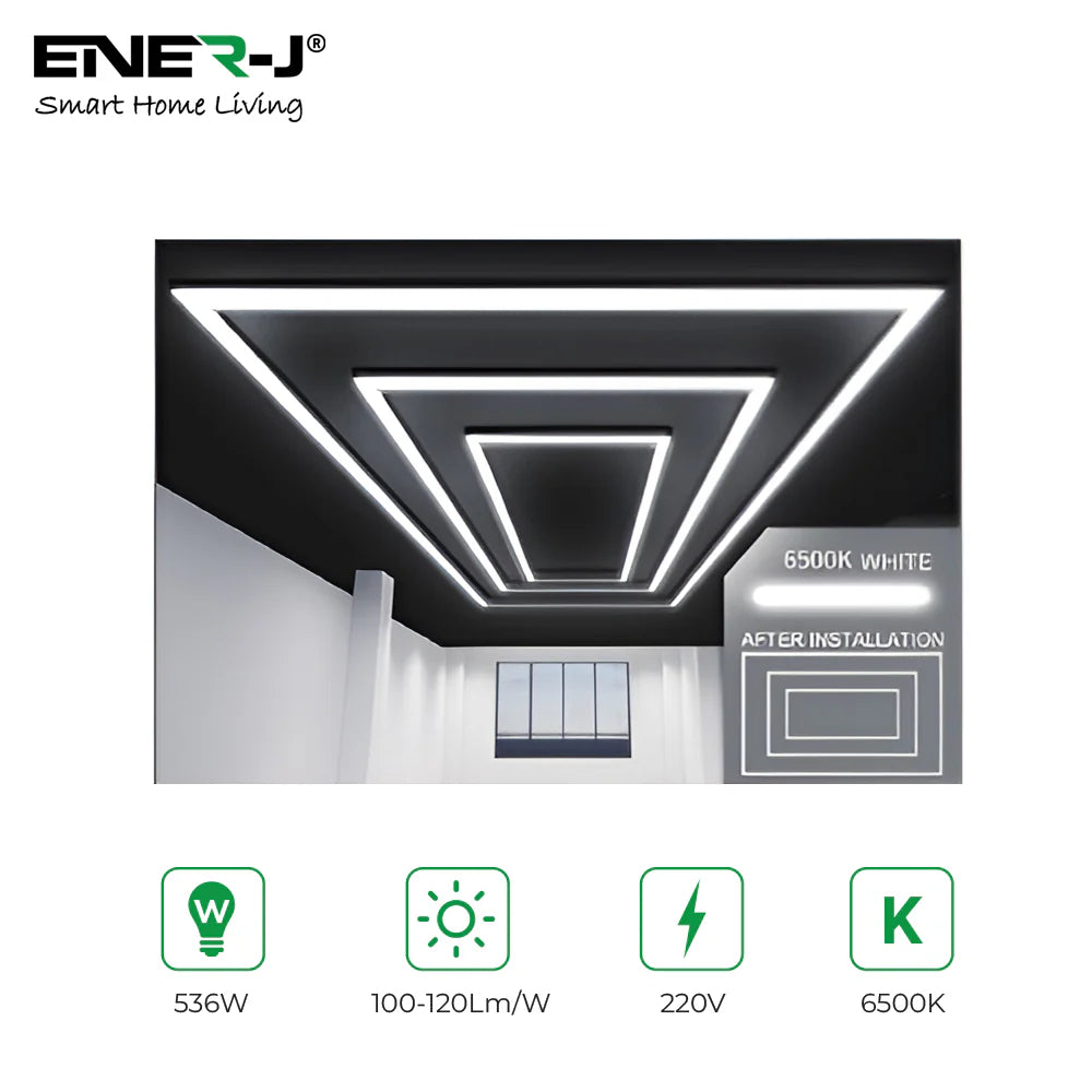 Ener-j T316 536W Designer Ceiling Lights with 2 Inner Frame and border