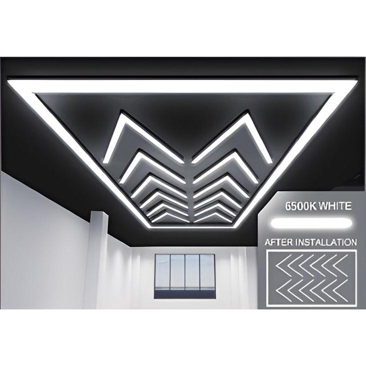 Ener-j T317 432W Designer Ceiling Lights with Frame (12 Arrow and border)