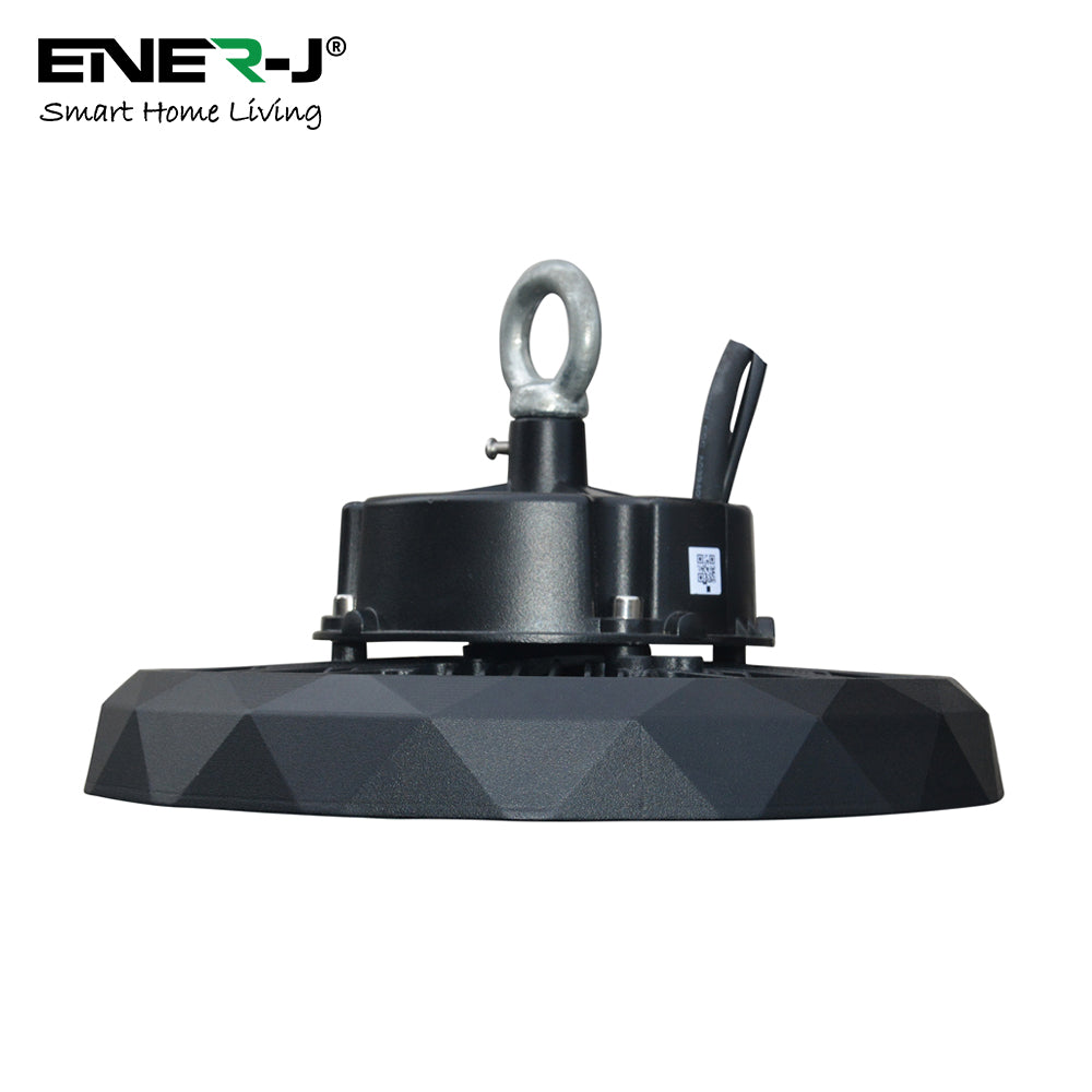 Ener-j T380 LED UFO High Bay Lights, Wattage Switchable (120W-160W-200W), CCT Switcheable (6000K-4000K-3000K), 160Lm/W, IP65