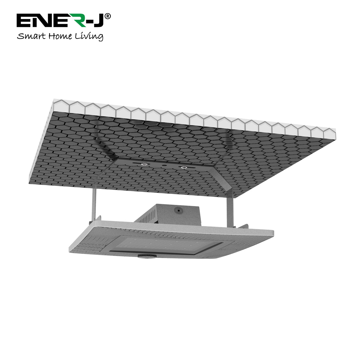 Ener-j T385 100W Premium Canopy Lights with 140 Lm/W & Dimmable Lifud Driver, Size 325x325mm, IP65 & IK08, Includes Recessed Mounting Kit & Surface Bracket installation, 5700K