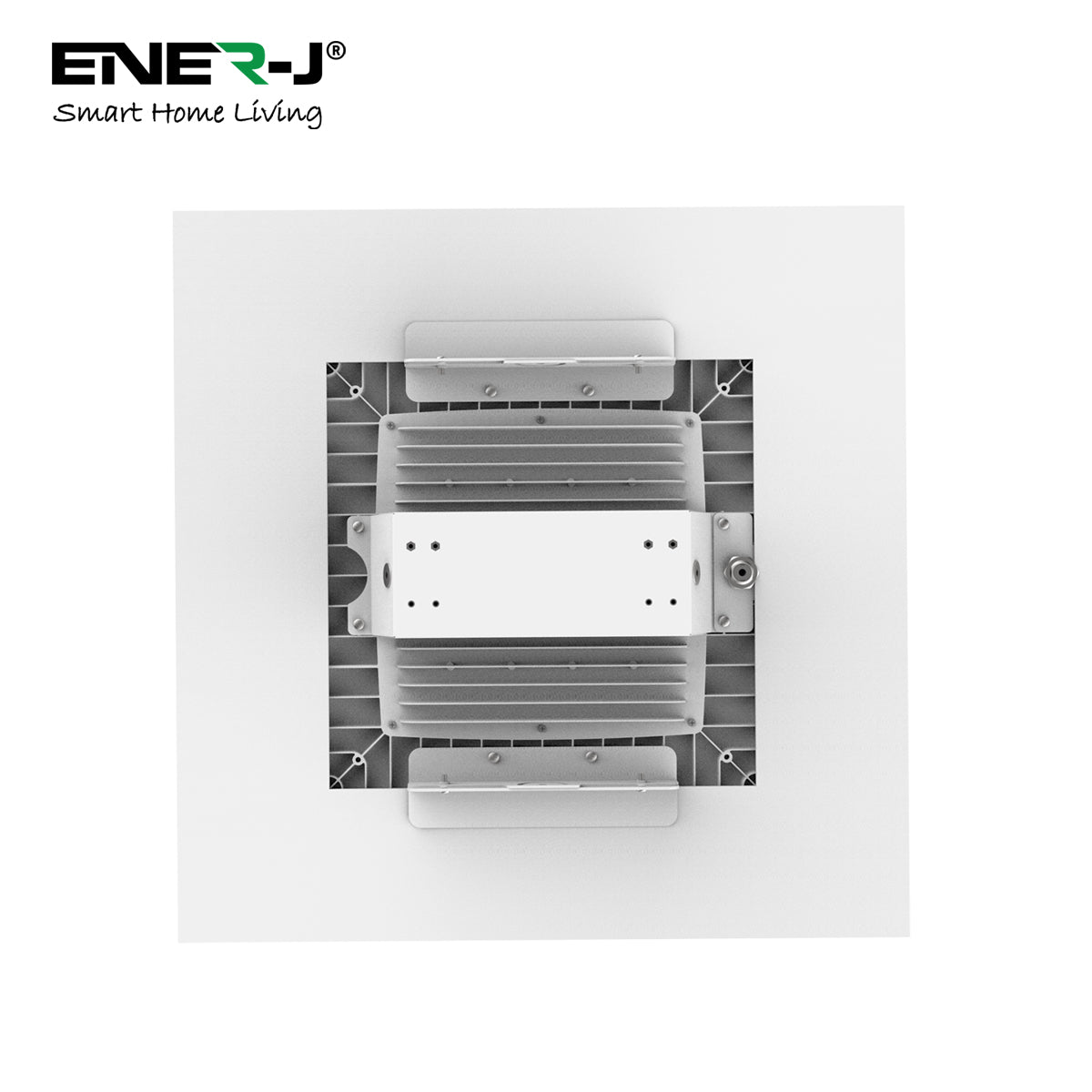 Ener-j T386 150W Premium Canopy Lights with 140 Lm/W & Dimmable Lifud Driver, Size 400x400mm, IP65 & IK08, Includes Recessed Mounting Kit & Surface Bracket installation, 5700K