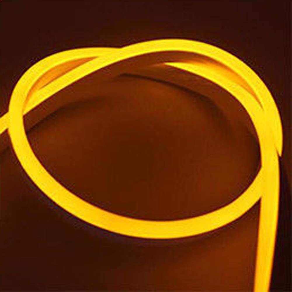 Ener-j T450 12V LED Neon Strip Kit, 3 Meters Silicon Neon Strip 6x12mm-120 LEDs/Mtr, 4 pcs Wall clips+5A Adapter, 3000K