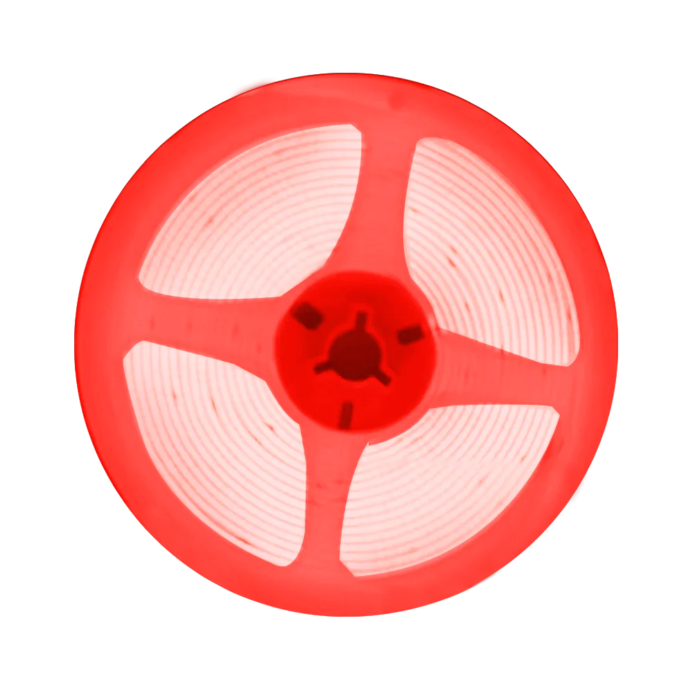 Ener-j T468 24V COB LED Strip Lights with 320 LEDs/M, 10W/M, 1100lm/M, CRI 90-92, 5m Roll, RED