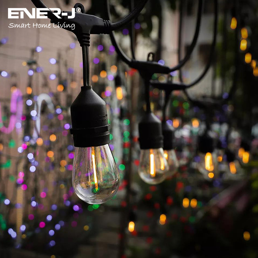 Ener-j T471 LED Filament Bulb String Light Kit 30m (inc 30x1W Filament LED Lamps)
