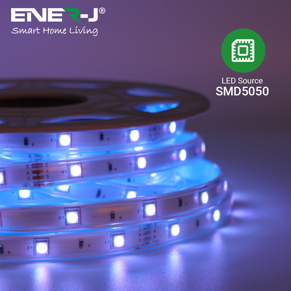 Ener-j T479 Solar Powered LED Strip Lights 20 meters, RGB