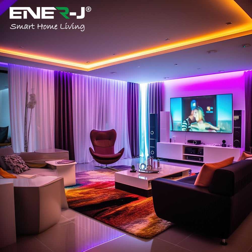 Ener-j T479 Solar Powered LED Strip Lights 20 meters, RGB