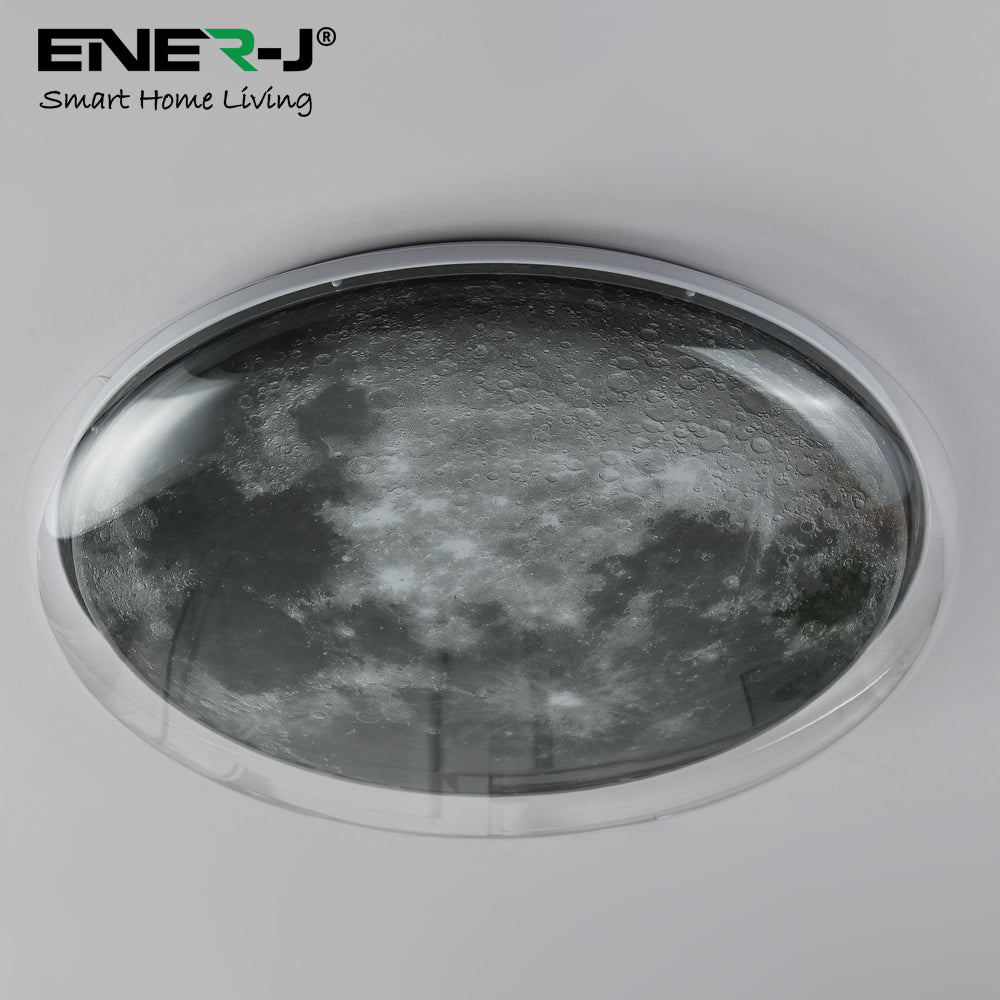 Ener-j T599 72W Double layer Moon Ceiling/Wall Light, CCT & Dimming through Remote, IP20