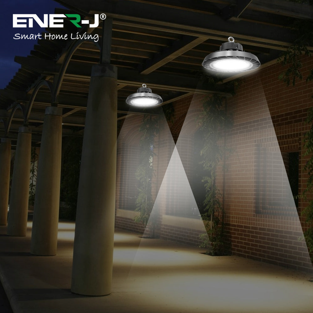 Ener-j T610 CCT (6000K-4000K-3000K) & Wattage (70W-120W-150W) Switchable UFO LED High Bay