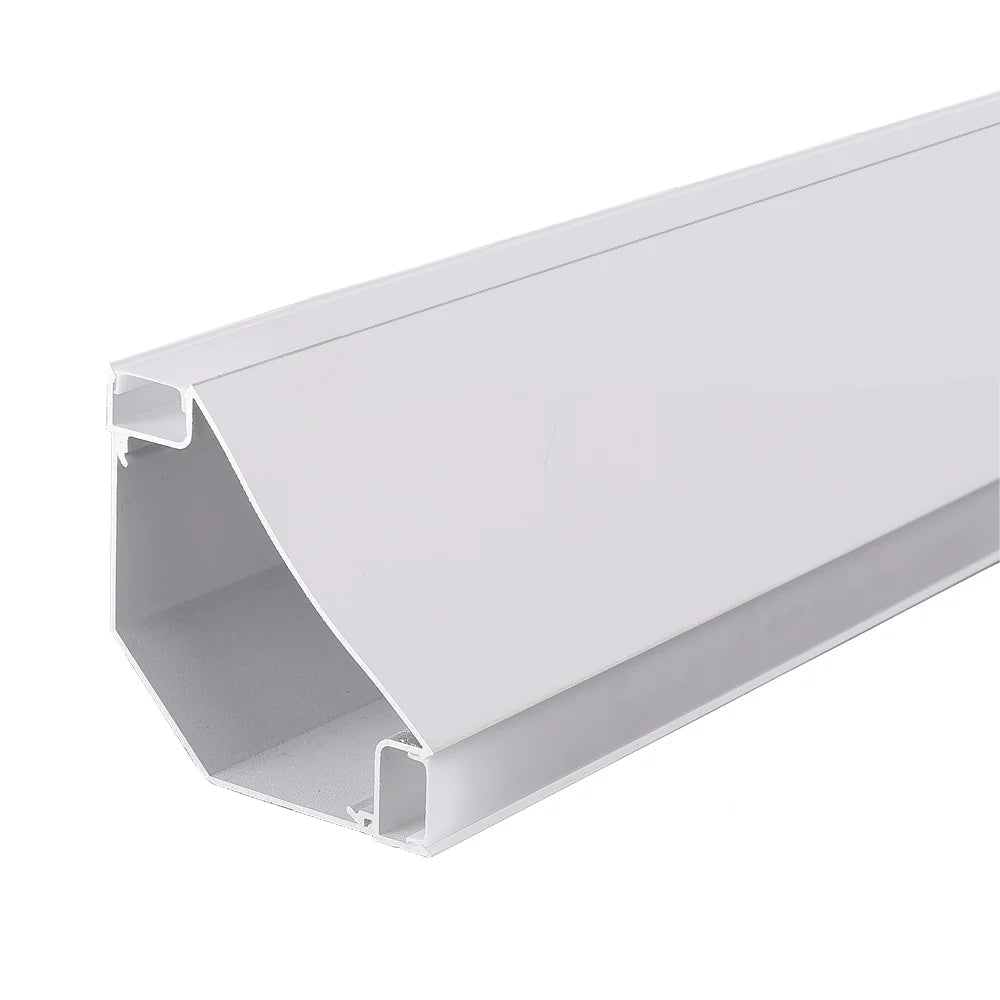 Ener-j T650 Gypsum LED Cove Light 45 Degree Corner Aluminum Profile- White, 1 Metre Pack of 2