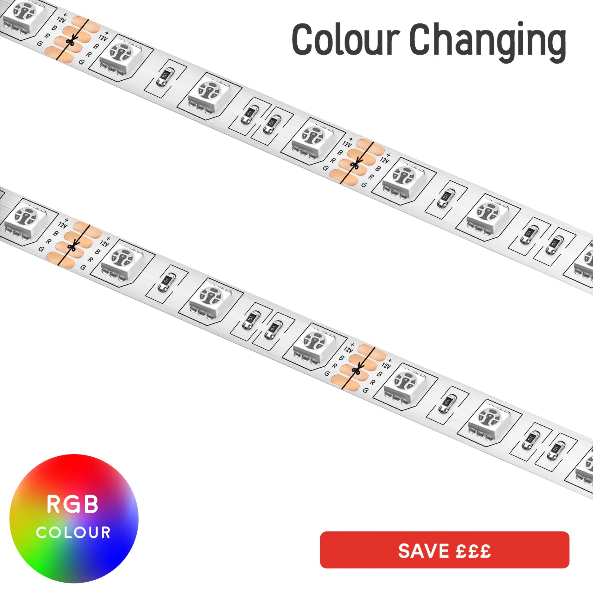 Ener-j T673 LED Flex Strip 5m roll- SMD 5050 (60) RGB IP20