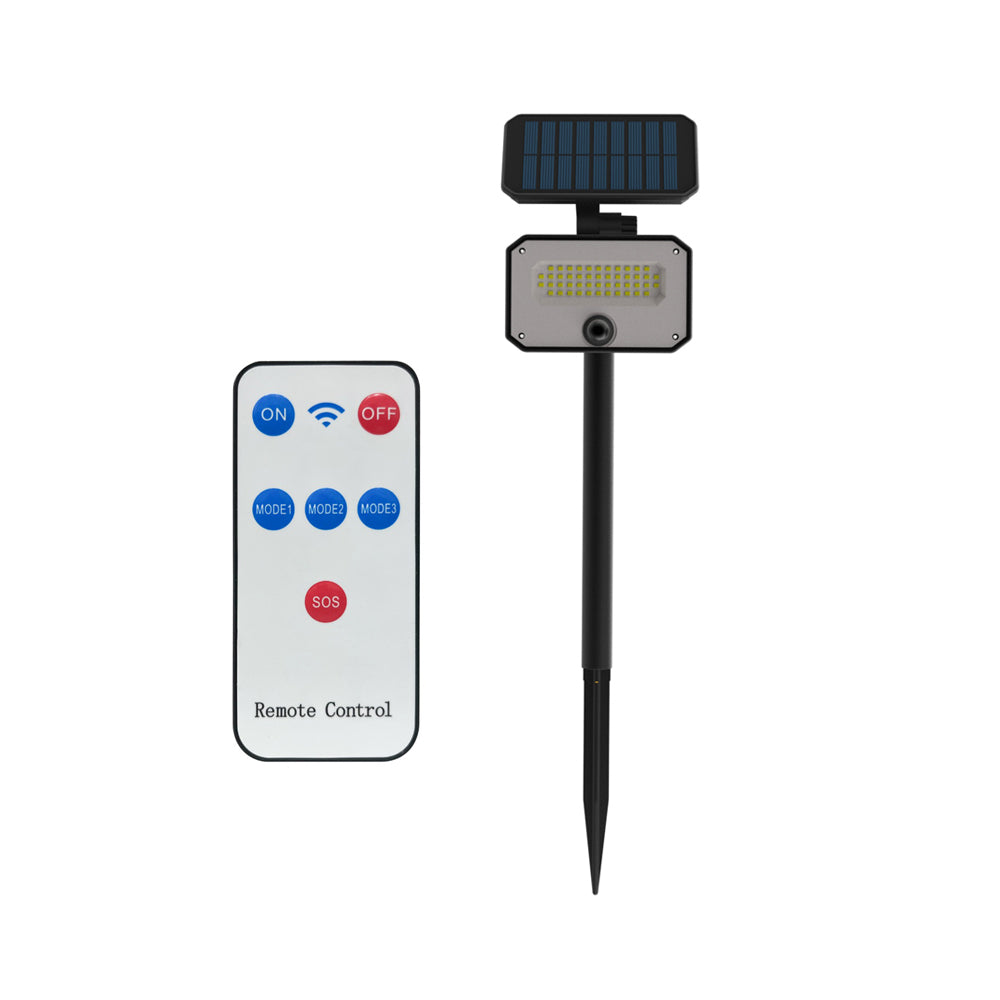 Ener-j T721 8W PIR Solar Floodlight & Remote with Solar Panel, 6000K