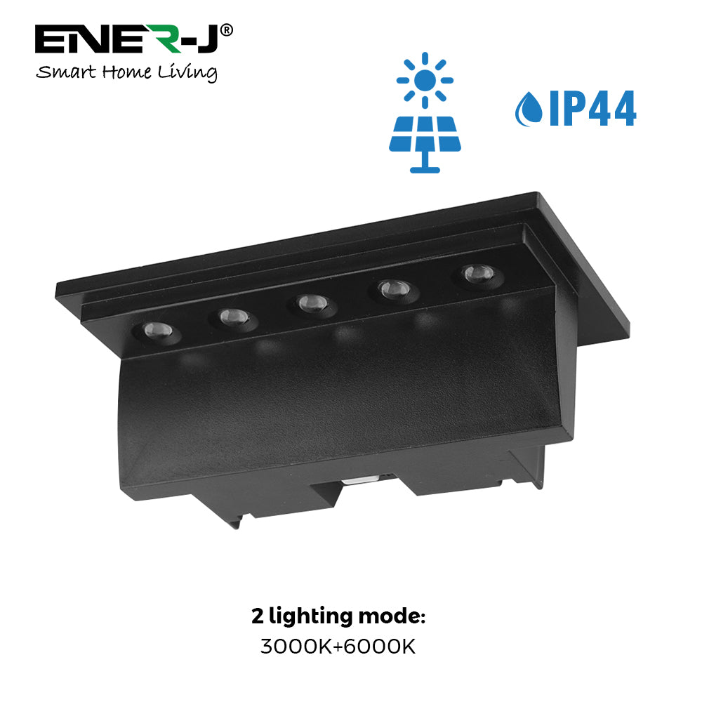 Ener-j T722-2 Solar Decking Garden Lights (6000K/3000K) Pack of 2