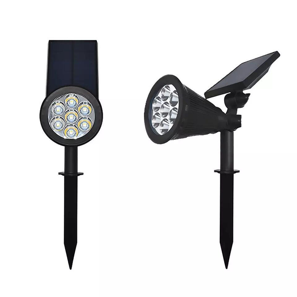 Ener-j T731 7W Solar Spike Garden Light, 1800 mAh battery, 5.5V 1.5W Solar Panel, IP44, RGB