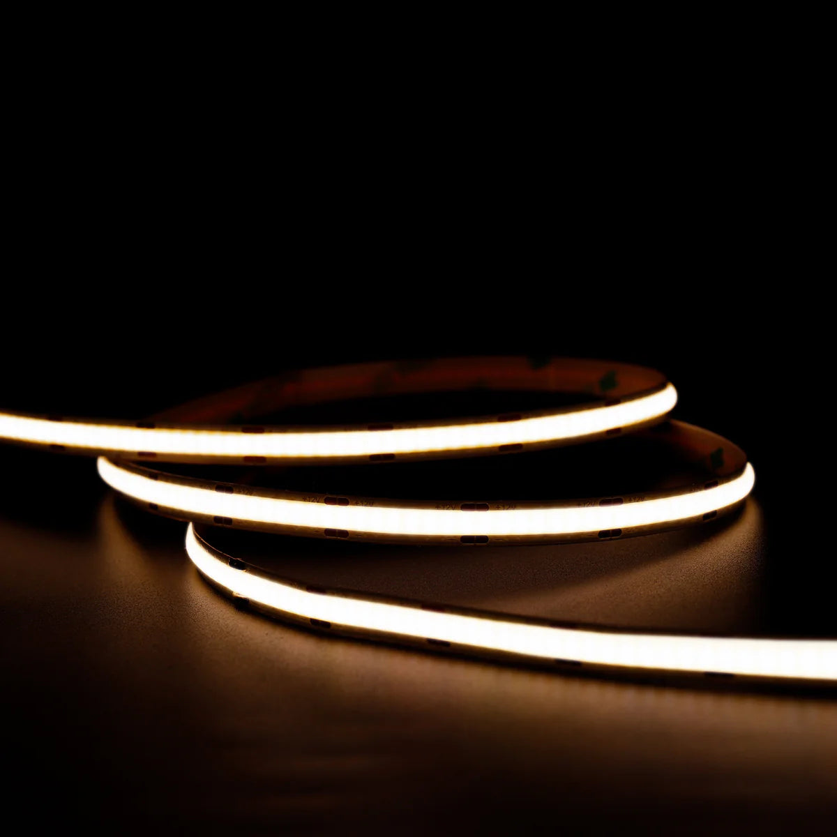 Ener-j T817 5 Meters Set of 24V Dotless COB Strip with 480 LEDs/M + Dimming Controller + UK Adapter Plug, 3000K