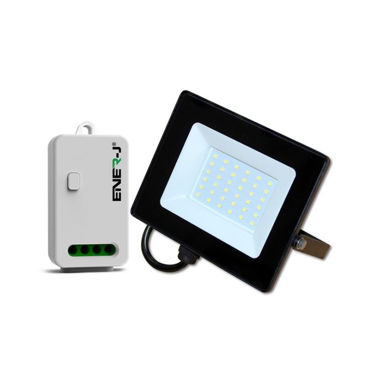 Enerj EWS1067 30W LED Floodlight Pre Wired with ECO range 500W Non-Dimmable RF receiver