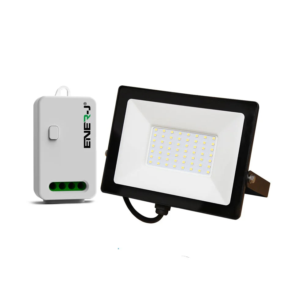 Enerj EWS1069 50W LED Floodlight Pre Wired with ECO Range 500W Non-Dimmable RF WiFi Receiver