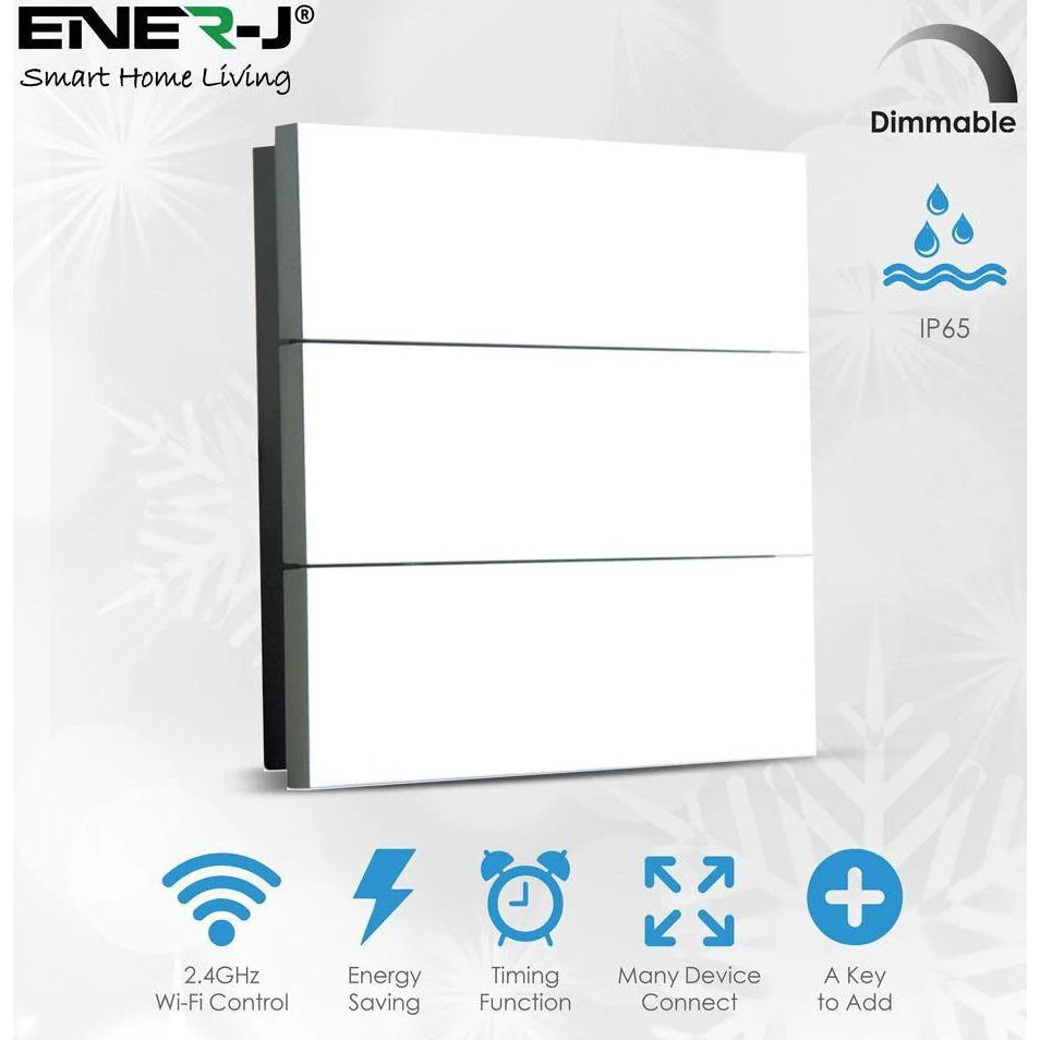 Enerj WS1030 6 Gang Wireless Kinetic Non Dimmable Switch