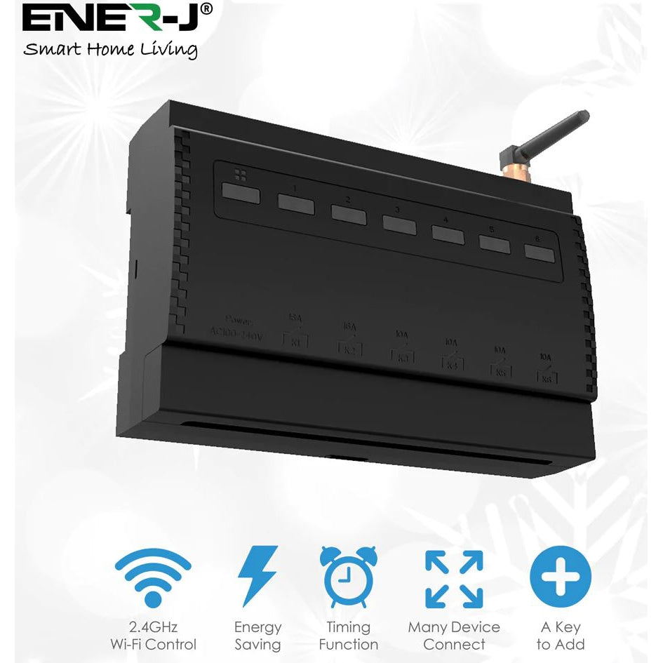 Enerj WS1031 Smart Wi-Fi+ RF 6 Circuit receiver