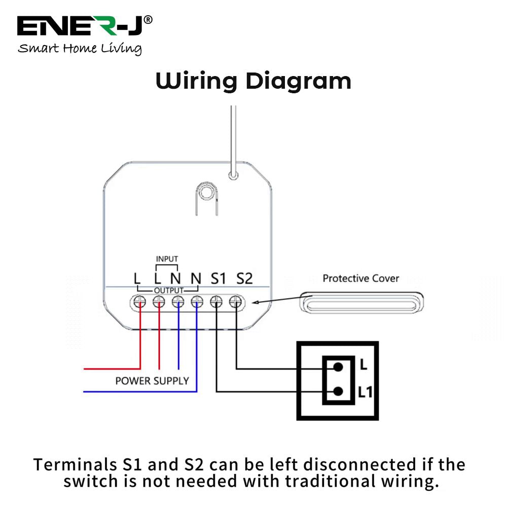 Enerj WS1055M Eco Range 500W Non Dimmable RF Mini Receiver